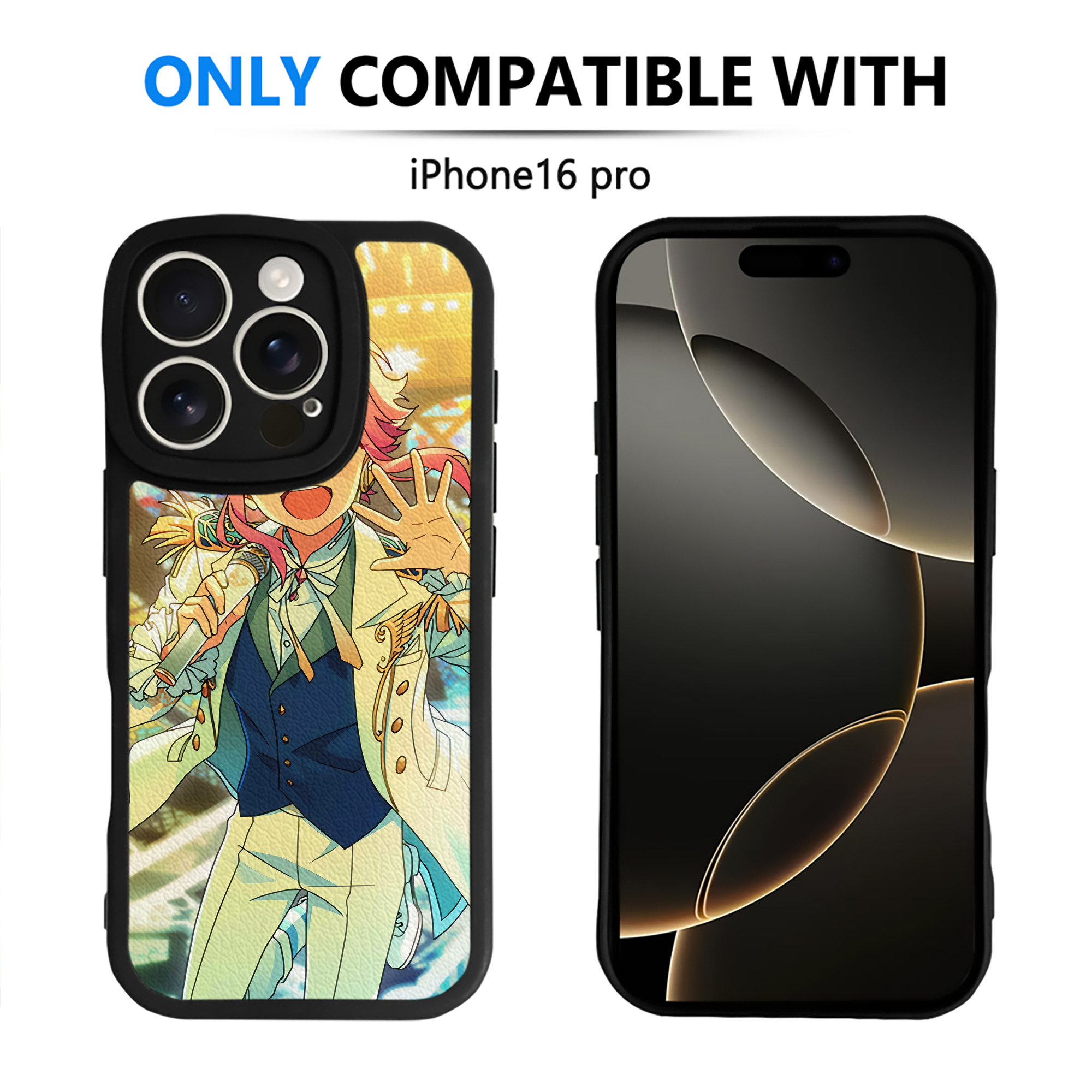 （画像用） あんさんぶるスターズ! Ensemble Stars 【iPhone 16シリーズ対応】シリコンスマホケース（レザー調） 材質：シリコン